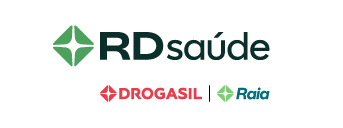 Logo da RD Saúde, drogasil e Raia